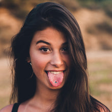 Load image into Gallery viewer, I Love Me Barbell Tongue Ring by Onyx O