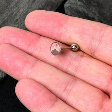 Load image into Gallery viewer, Mountain Sunrise Barbell Tongue Ring by Onyx O