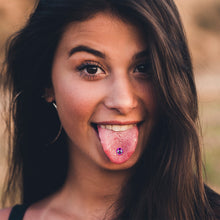 Load image into Gallery viewer, Panda Love Barbell Tongue Ring by Onyx O
