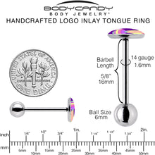 Load image into Gallery viewer, Style Space Invasion Barbell Tongue Ring by Onyx O