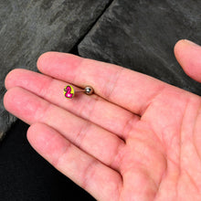 Load image into Gallery viewer, Pink Ducky Barbell Tongue Ring by Onyx O
