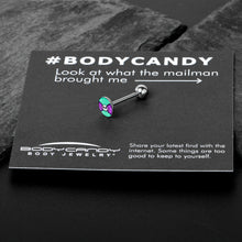 Load image into Gallery viewer, Retro Pixel Skull Barbell Tongue Ring by Onyx O