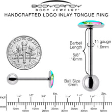 Load image into Gallery viewer, Summer Drink Barbell Tongue Ring by Onyx O
