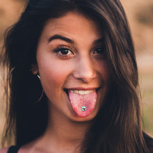 Load image into Gallery viewer, Chinese Take Out Barbell Tongue Ring by Onyx O