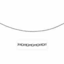 Load image into Gallery viewer, 3.5mm 14k White Gold Pendant Chain with Textured Links