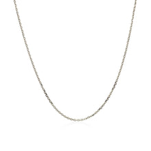 Load image into Gallery viewer, 10k White Gold Adjustable Cable Chain 0.9mm