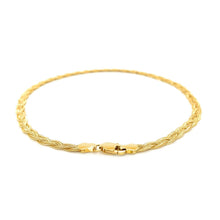Load image into Gallery viewer, 3.5mm 14k Yellow Gold Braided Bracelet