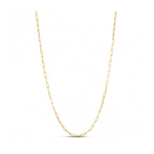 Load image into Gallery viewer, Sterling Silver Gold Plated Paperclip Chain (2.50 mm)