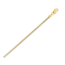 Load image into Gallery viewer, 14k Yellow Gold Round Pave Franco Chain (2.30 mm)