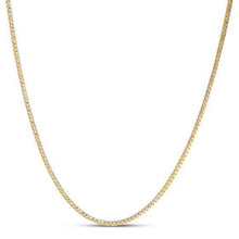Load image into Gallery viewer, 14k Yellow Gold Round Pave Franco Chain (2.30 mm)