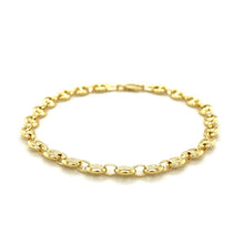 Load image into Gallery viewer, 4.7mm 14k Yellow Gold Puffed Mariner Link Bracelet