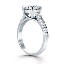 Load image into Gallery viewer, 14k White Gold Trellis Diamond Engagement Ring