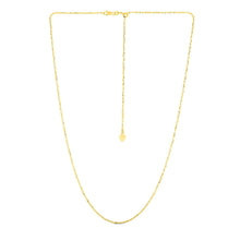 Load image into Gallery viewer, 14k Yellow Gold Adjustable Sparkle Chain 1.5mm