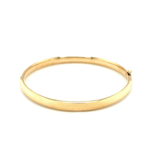 Load image into Gallery viewer, 14k Yellow Gold Dome Design Polished Children's Bangle