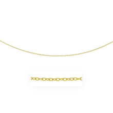 Load image into Gallery viewer, 2.5mm 14k Yellow Gold Pendant Chain with Textured Links