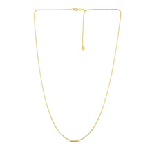Load image into Gallery viewer, 14k Yellow Gold Adjustable Popcorn Chain 1.3mm