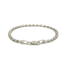 Load image into Gallery viewer, 2.9mm 14k White Gold Heart Bracelet