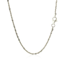 Load image into Gallery viewer, Rhodium Plated 1.7mm Sterling Silver Sparkle Style Chain
