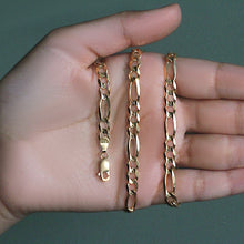 Load image into Gallery viewer, 10K Yellow Gold Solid Figaro Chain (5.30 mm)