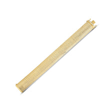 Load image into Gallery viewer, 14k Yellow Gold Bold Diamante Flex Bracelet (17.10 mm)