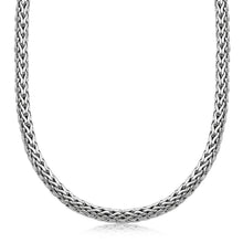 Load image into Gallery viewer, Oxidized Sterling Silver Wheat Style Chain Men's Necklace