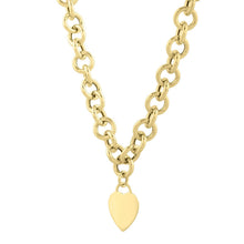 Load image into Gallery viewer, 14k Yellow Gold Rolo Link Necklace (11.40 mm)