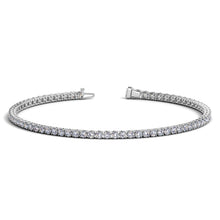 Load image into Gallery viewer, Lab Grown Round Diamond Tennis Bracelet in 14k White Gold (2 cctw F/G VS2/SI1)