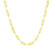 Load image into Gallery viewer, 18K Yellow Gold Paperclip Chain (2.50 mm)