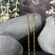 Load image into Gallery viewer, 18K Yellow Gold Paperclip Chain (2.50 mm)