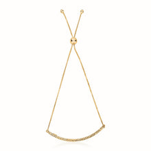 Load image into Gallery viewer, 14k Yellow Gold Chain Bar Lariat Style Bracelet