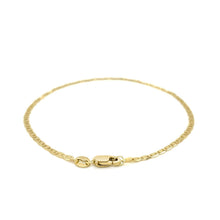 Load image into Gallery viewer, 10k Yellow Gold Mariner Link Anklet 1.7mm