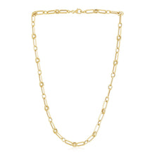Load image into Gallery viewer, 14k Yellow Gold High Polish Paperclip Rondel Link Chain