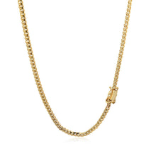 Load image into Gallery viewer, 3.2mm 14k Yellow Gold Classic Solid Miami Cuban Chain