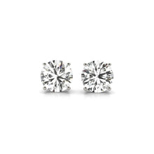 Load image into Gallery viewer, 4 cttw Certified IGI Lab Grown Round Diamond Stud Earrings 14k White Gold (G/VS2)
