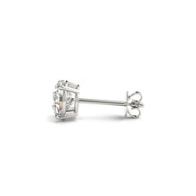 Load image into Gallery viewer, 4 cttw Certified IGI Lab Grown Round Diamond Stud Earrings 14k White Gold (G/VS2)