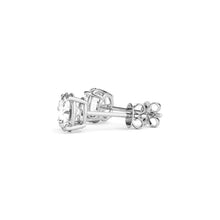 Load image into Gallery viewer, 4 cttw Certified IGI Lab Grown Round Diamond Stud Earrings 14k White Gold (G/VS2)