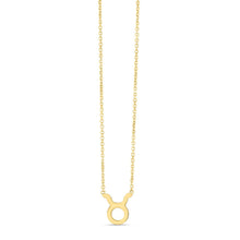 Load image into Gallery viewer, 14K Yellow Gold Taurus Necklace