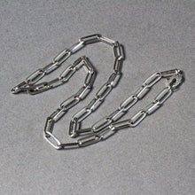 Load image into Gallery viewer, 14k White Gold Bold Paperclip Chain (4.2 mm)