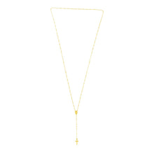 Load image into Gallery viewer, 14k Yellow Gold Rosary Necklace