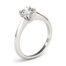 Load image into Gallery viewer, 14k White Gold Double Prong Set Solitaire Diamond Engagement Ring (1 cttw)