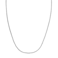 Load image into Gallery viewer, Double Extendable Cable Chain in 14k White Gold (1.40 mm)