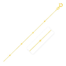 Load image into Gallery viewer, Bead Links Saturn Chain in 14k Yellow Gold (3.5mm)