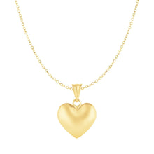 Load image into Gallery viewer, Puffed Heart Pendant in 10k Yellow Gold