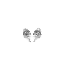 Load image into Gallery viewer, 14k White Gold Spherical Stud Earrings (3.0 mm)