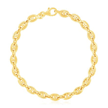 Load image into Gallery viewer, 14k Yellow Gold High Polish Mariner Link Bracelet (5.4mm)