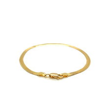 Load image into Gallery viewer, Imperial Herringbone Bracelet in 10k Yellow Gold (2.80 mm)