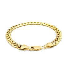 Load image into Gallery viewer, 10k Yellow Gold Semi Solid Miami Cuban Bracelet (6.60 mm)