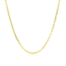 Load image into Gallery viewer, 18k Yellow Gold Diamond Cut Cable Link Chain (1.40 mm)