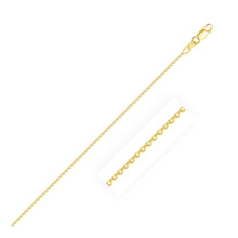 Load image into Gallery viewer, 10k Yellow Gold Oval Cable Link Chain (0.97 mm)