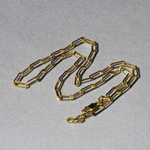 Load image into Gallery viewer, 14K Yellow Gold Wide Paperclip Chain (3.3mm)
